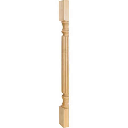 Hardware Resources 3-1/2" Wx1-3/4"Dx35-1/2"H Split White Birch Reed Post P2S-WB